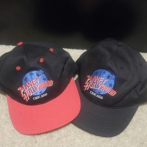 (LOT) Two Planet Hollywood Chicago Hats!